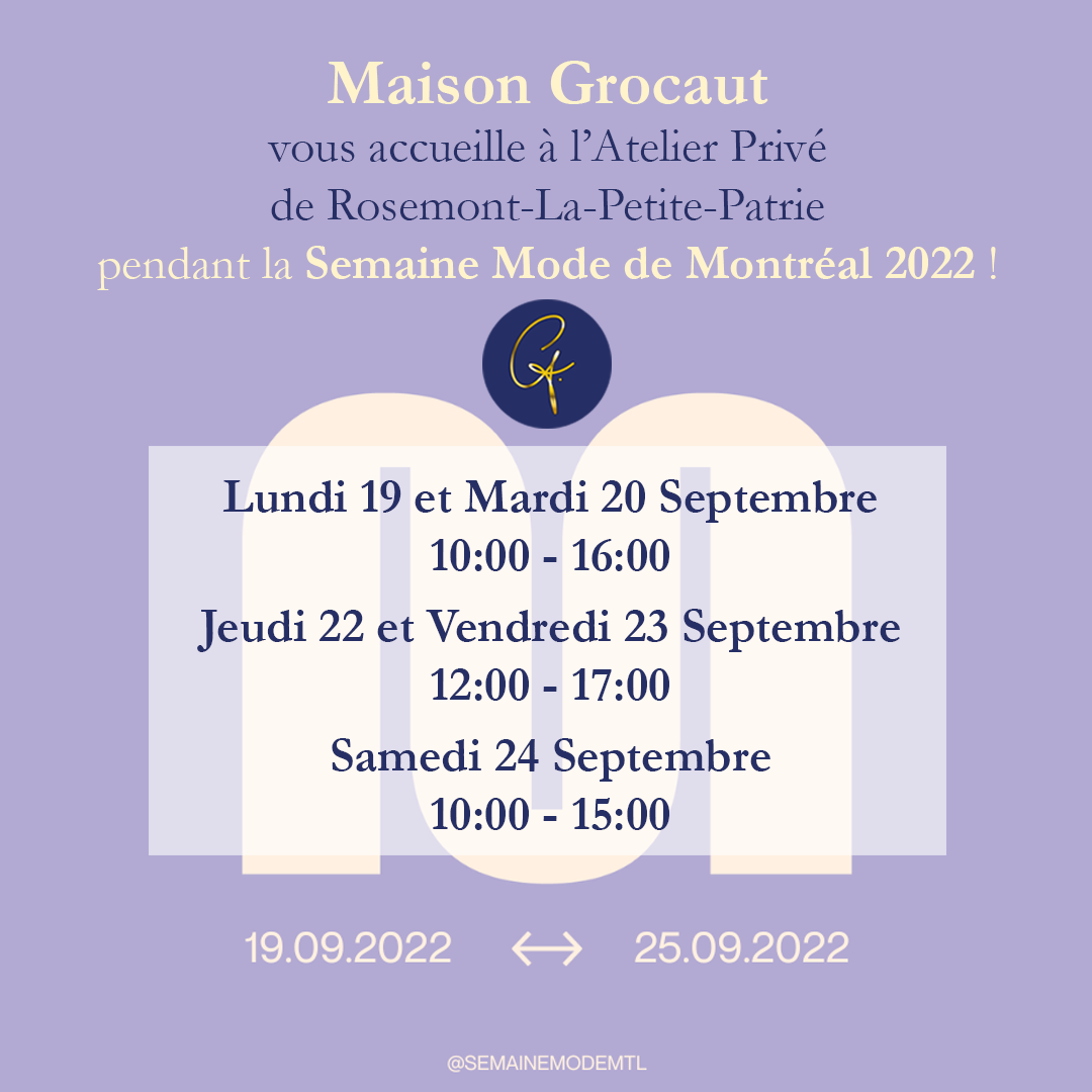 First Semaine Mode for Maison Grocaut !